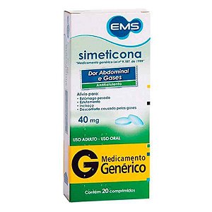 Simeticona 40mg 20 Comprimidos EMS Genérico