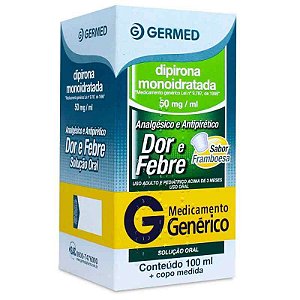 Dipirona Sódica 50mg Solução Oral 100ml Germed Genérico
