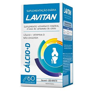 Lavitan Cálcio + Vitamina D3 60 Comprimidos