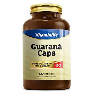 Guaraná Caps 60mg 120 Cápsulas Vitaminlife