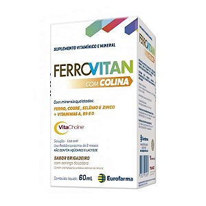 Ferrovitan com Colina Solução Oral Pediátrico 60ml