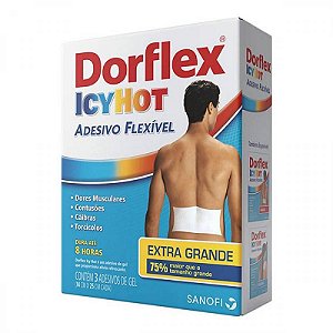 Dorflex Icy Hot Adesivos Extra Grande 3 Unidades