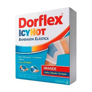 Dorflex Icy Hot Bandagem Elástica 3 Unidades