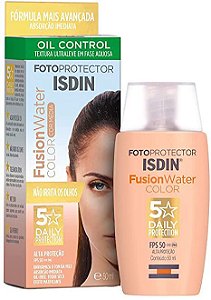 Fotoprotetor Facial Isdin Fusion Water Color Média FPS50 50ml