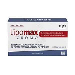 Suplemento Alimentar FQM Lipomax Cromo com 60 cápsulas