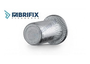 REBITE ROSCADO CILÍNDRICO RECARTILHADO CABEÇA PLANA FECHADO M8 2º GRIP