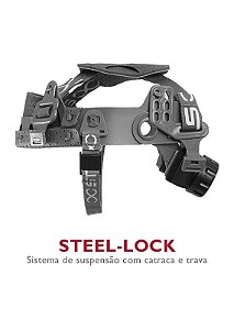 Carneira com Jugular p/ capacete Steel-Lock Steelflex