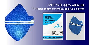 Respirador descartável PFF1 Azul sem válvula Alliance CA 39237
