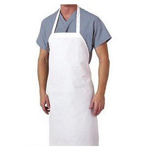 Avental reuso PVC Branco  com tiras de PVC Kelu CA 42326 -1.00x70cm