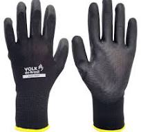 Luva reuso PU Tátil Volk CA 46932 - Preto