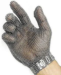 Luva Corte malha de Aço inox cano_curto MEDIX CA 49302