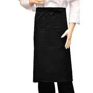 Avental Coziheiro Oxford Cintura Preto 80x80cm - LAMARE