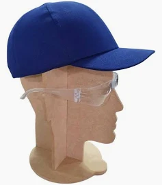 Boné Com Casquete Anti Impacto Segurança Proteção Epi AZUL
