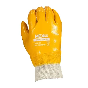 Luva de Malha com Banho Nitrílico Amarelo Nitriall MBX MEDIX CA 48723
