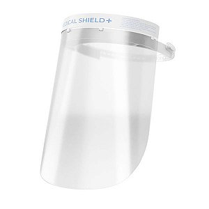 Protetor Facial plástico 0,5mm testera/espuma Medical Shield plus Allprot - Transparente