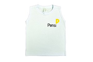 Camiseta branca de algodão PENSI