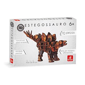 Quebra cabeça 3D Planet Adventure Tiranossauro Rex 70 peças -  Preto+Vermelho