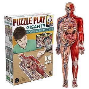 Jogo Puzzle Play Gigante Corpo Humano - Grow - STEM Toys - Brinquedos  Educativos e STEAM