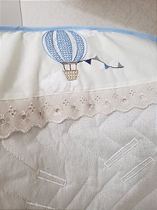 Capa Carrinho Bordado em piquet -100% algodão Balu Baby - Bell Enxovais  tudo para enxoval do seu bebê - saída maternidade -carrinhos
