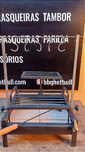 Churrasqueira  Parrilla de bancada com varal