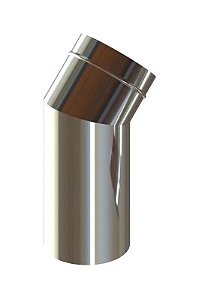 Curva Longa 45º em 200mm aço inox