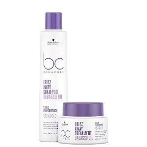 Kit Schwarzkopf Professional BC Bonacure Clean Performance Frizz Away Home Care (2 Produtos)