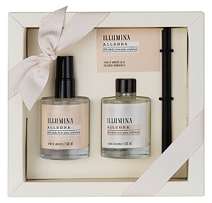 Kit 12 - Mini spray + Mini difusor - Linha Illumina - Allegra
