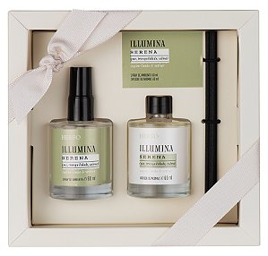 Kit 12 - Mini spray + Mini difusor - Linha Illumina - Serena