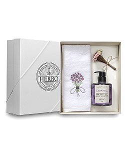 Kit 2 - Sabonete Liquido + Toalha - Lavanda - Linha Home Sweet Home