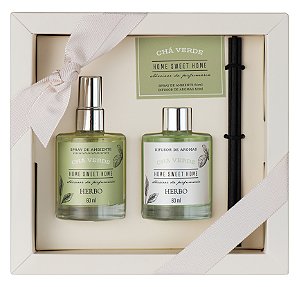 Kit 12 - Mini Difusor + Mini Spray - Chá Verde - Linha Home Sweet Home