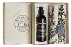 Kit 8 - Sabonete Líquido + Toalha - Gengibre - Linha Gourmet