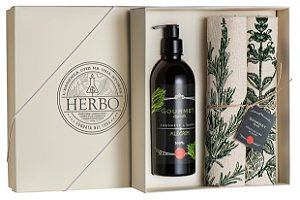 Kit 8 - Sabonete Líquido + Toalha - Alecrim - Linha Gourmet