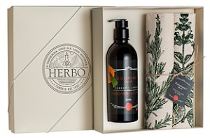 Kit 8 - Sabonete Líquido + Toalha - Mandarina e Canela - Linha Gourmet