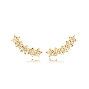 Brinco Ear Cuff Estrela Micro Zircônia