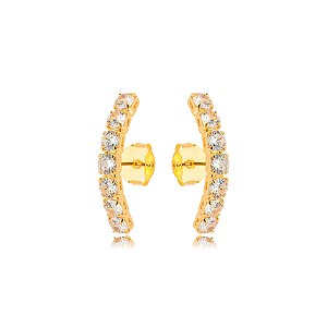 Brinco Ear Hook Cravejado