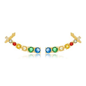 Brinco Ear Cuff Color - Ouro