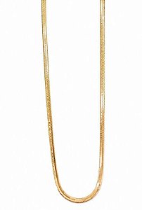 Choker Semijoia Fita Lisa - Ouro