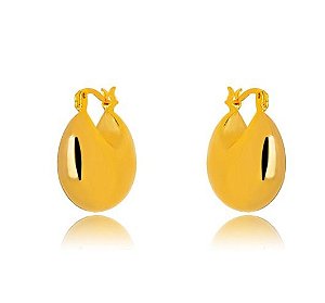 Brinco  Argola Lisa - Ouro