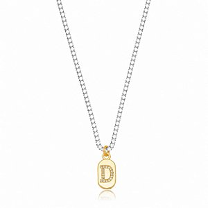 Choker Riviera Letra D icolor