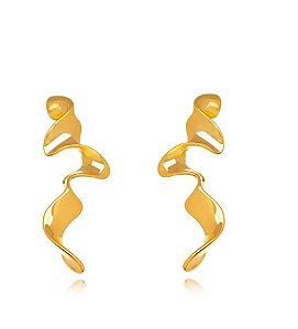 Brinco Liso - Ouro