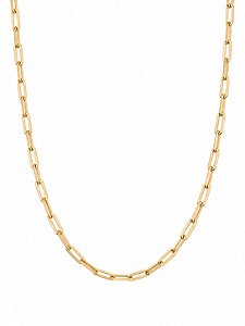 Choker Elo Alongado – Banho em Ouro Amarelo 18K