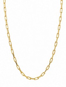 Colar Elos Lisos – Banho em Ouro Amarelo 18K
