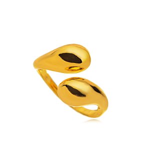 Anel Liso Regulável - Ouro