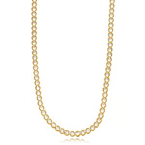 Colar Riviera com Zircônias – Banho de Ouro