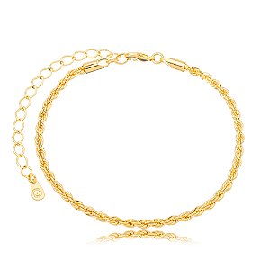Pulseira Cordão Baiano - Banho Ouro