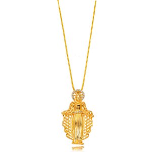 Colar Religioso Nossa Senhora das Graças - Ouro