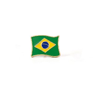 Broche Brasil Esmaltado - Banho Ouro