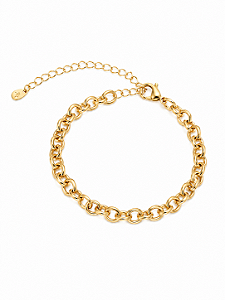 Pulseira Elo Português – Banho em Ouro
