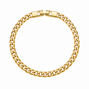 Pulseira Masculina Elo Grumet Clássica – Banho em Ouro