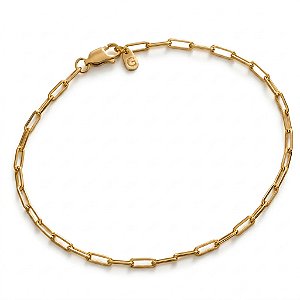 Pulseira Masculina Elo - Banho em Ouro